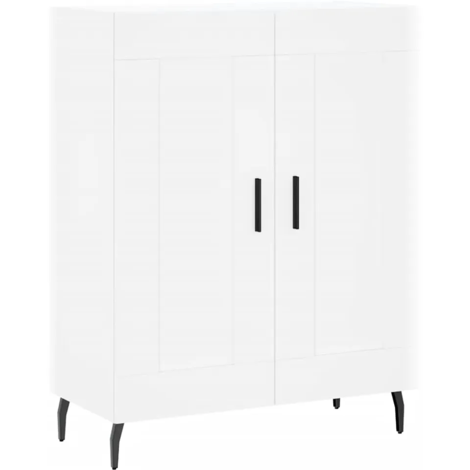 vidaXL Dressoir 69,5x34x90 cm bewerkt hout wit, foto 3