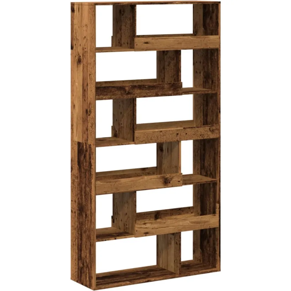 vidaXL Kamerscherm 100x33x187,5 cm bewerkt hout oud houtkleurig bruin, foto 3