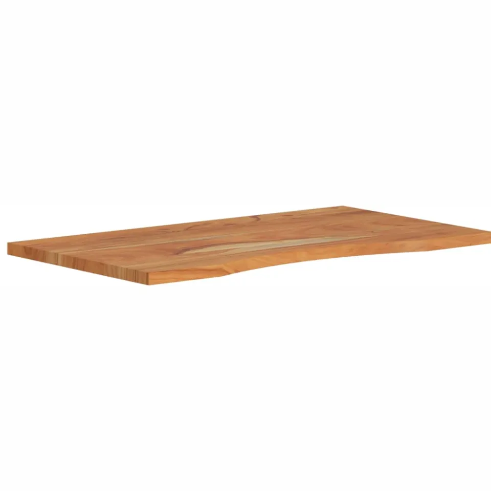 vidaXL Bureaublad rechthoekig 90x50x2,5 cm massief acaciahout Bruin