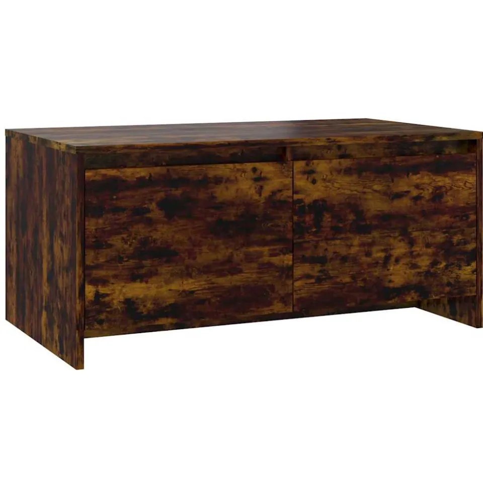 vidaXL Salontafel 90x50x41,5 cm bewerkt hout gerookt eikenkleurig Bruin