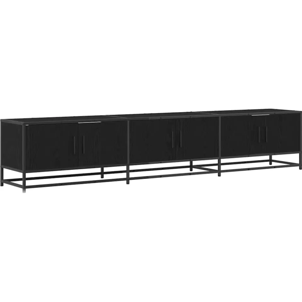 vidaXL TV Eenheden 210 x 35 x 41 cm Zwart Eiken, foto 3