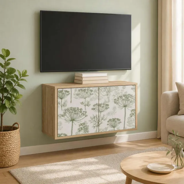 vidaXL Wandgemonteerd tv-meubel GOTHA 69 x 33 x 40 cm Sonoma Eiken Bruin
