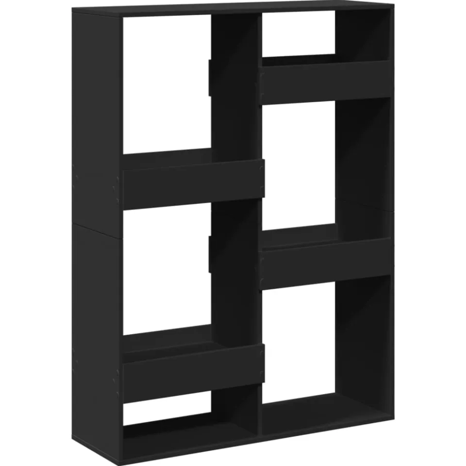 vidaXL Kamerscherm 100x33x135 cm bewerkt hout zwart, foto 3