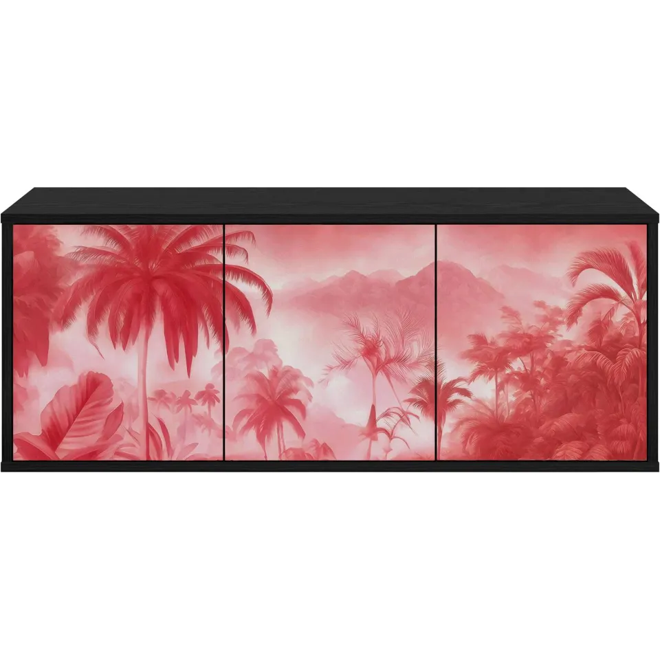 vidaXL Wandgemonteerd tv-meubel AACHEN 102 x 33 x 40 cm Zwart eiken, foto 4