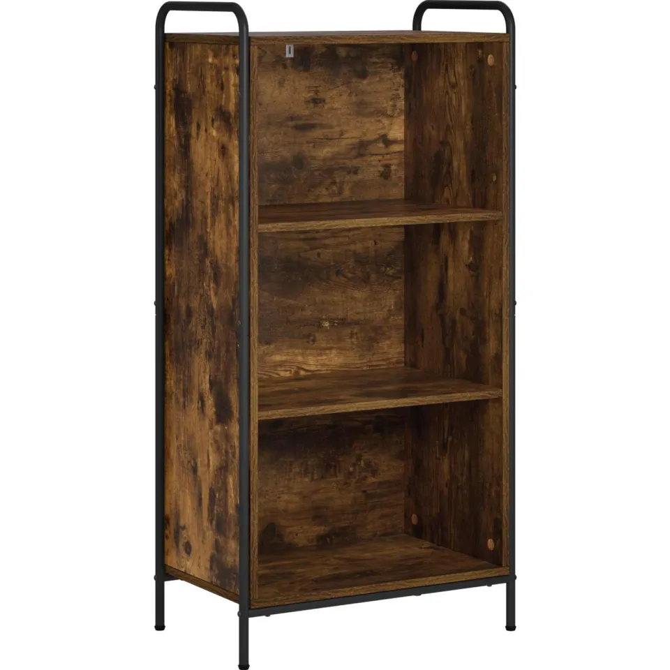 vidaXL Boekenkast 55,5 x 33 x 174 cm Bewerkt hout Gerookt eiken, foto 3