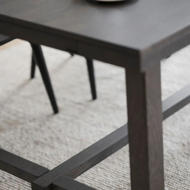 Rowico Home Brooklyn verlengbare houten eettafel donker eiken - 170 x 95 cm, foto 4