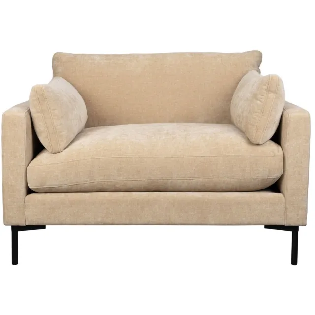 Zuiver fauteuil Summer Loveseat Sand met armleuningen - naturel
