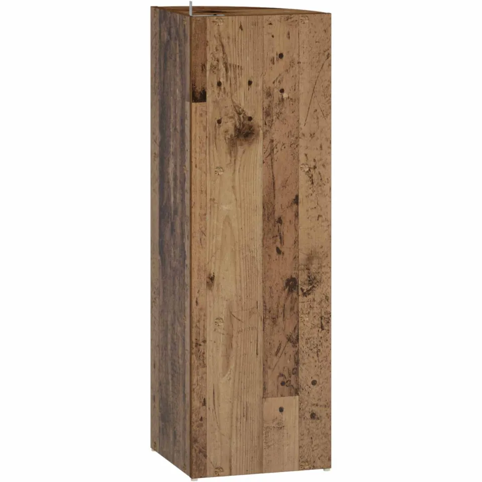 vidaXL Hoekplank 3-laags 41,5 x 41,5 x 107,5 cm Bewerkt hout Oud hout bruin, foto 4
