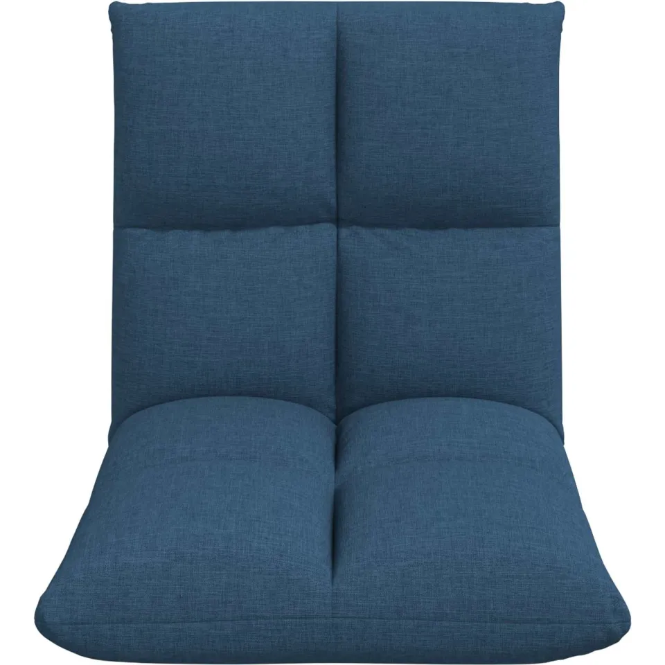 vidaXL Verstelbare vlo stoelen Blauw Stof, foto 4