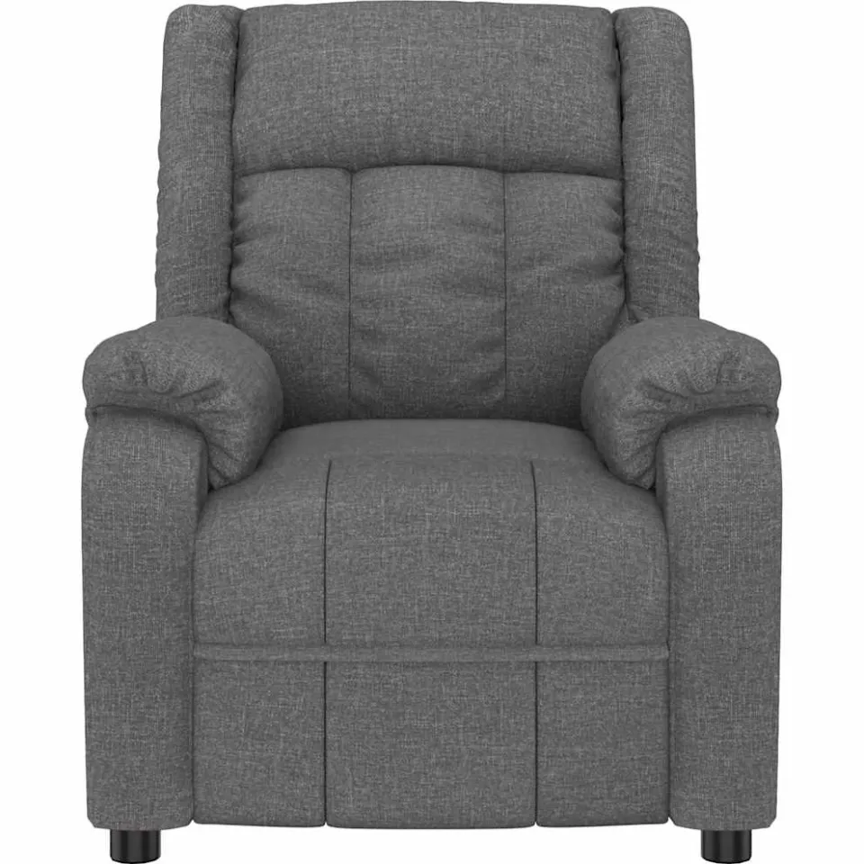 vidaXL Massagestoel stof donkergrijs