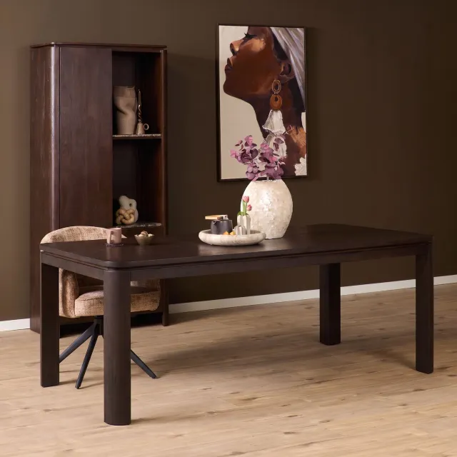 Starfurn Eettafel Dallas Bruin - Bruin - 100x200x76 cm
