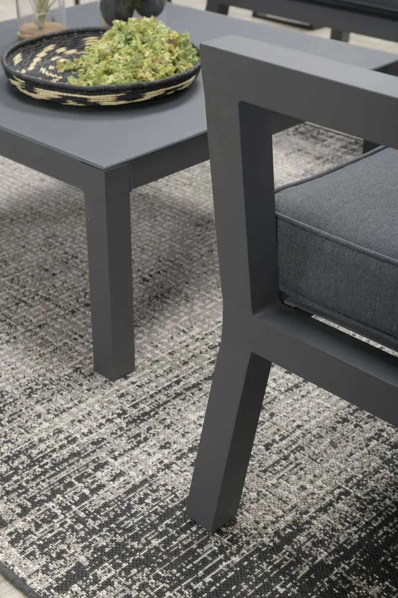 Garden Impressions Colorado lounge stoel - carbon black/ reflex black, foto 6