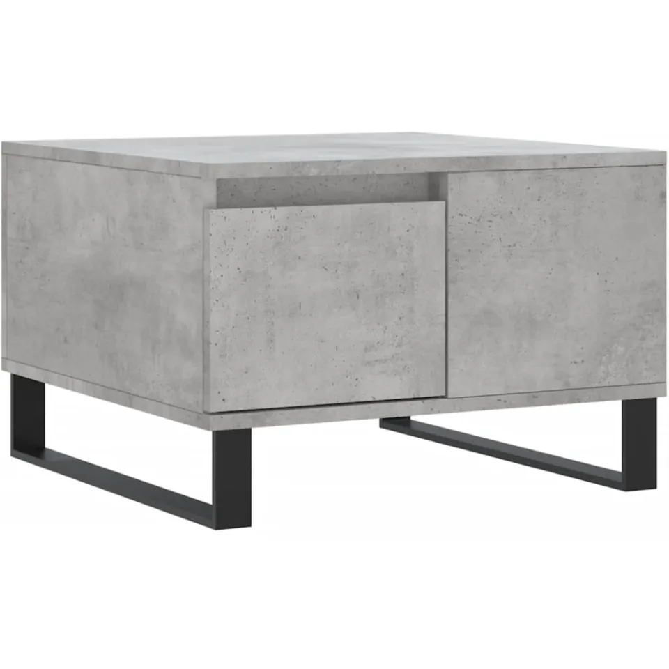 vidaXL Salontafel 55x55x36,5 cm bewerkt hout betongrijs grijs, foto 3