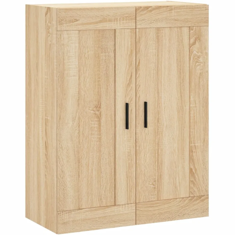 vidaXL Wandkast 69,5x34x90 cm bewerkt hout sonoma eikenkleurig Bruin