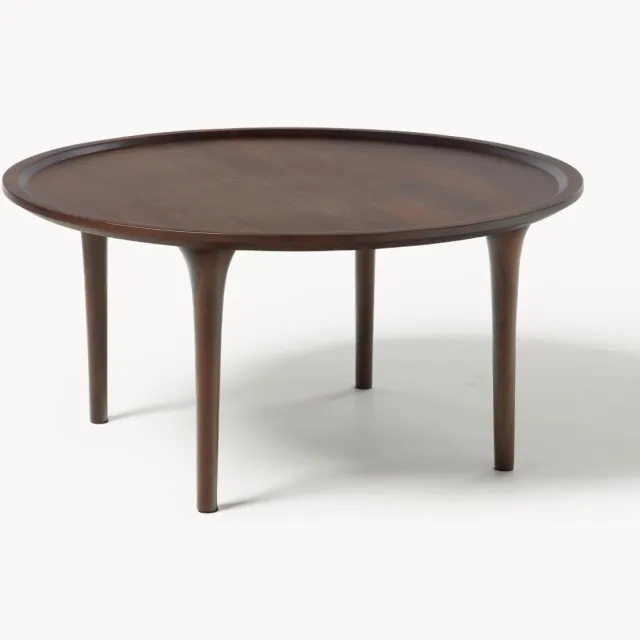 Westwing Collection Ronde salontafel Jeani van mangohout Bruin