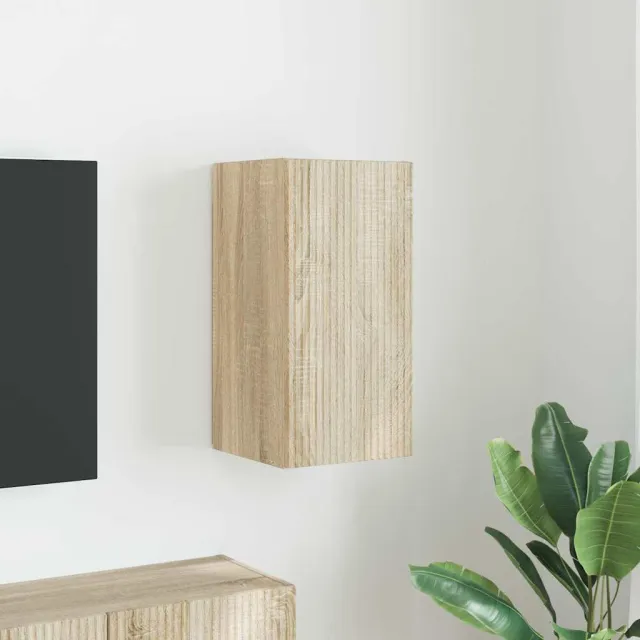vidaXL TV Wandkast 30 x 31 x 60 cm Sonoma Bewerkt hout Bruin