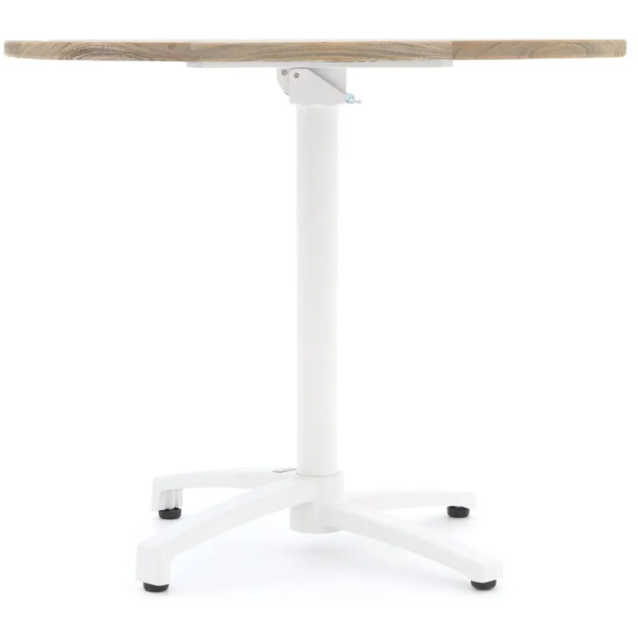 Bellagio tuinmeubelen Bellagio Canzo klaptafel ø 85cm (h:75cm) wit, foto 4