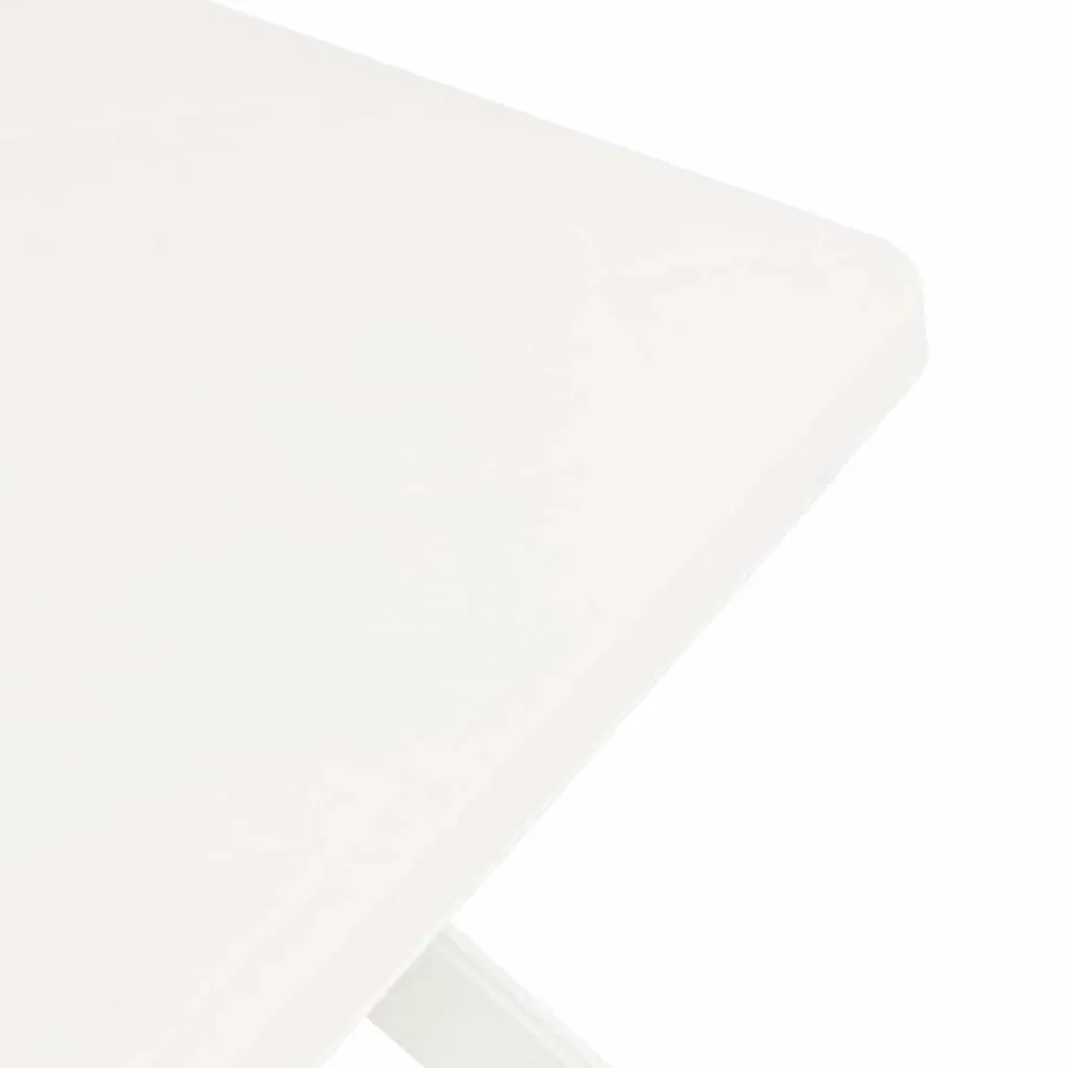 vidaXL Bistrotafel 70x70x72 cm kunststof wit, foto 4