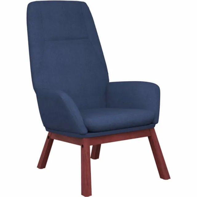 vidaXL Relaxstoel - stof - blauw