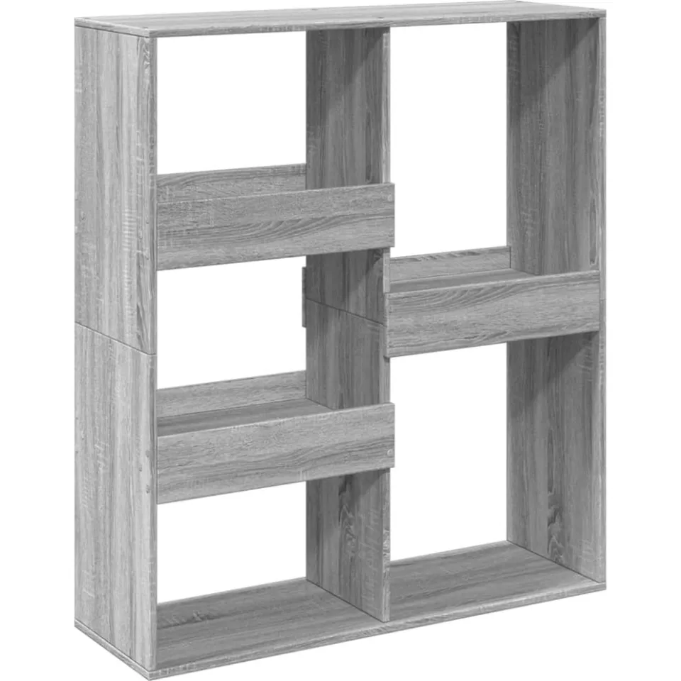 vidaXL Boekenkast / kamerscherm 100x33x115 cm grijs sonoma eikenkleur, foto 3