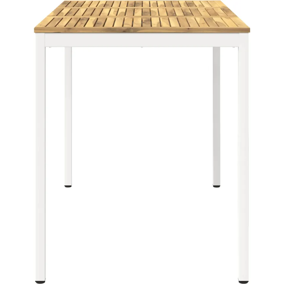 vidaXL Tuinbar Tafel NAARDEN Witgewassen 147 x 88,5 x 105 cm, foto 4