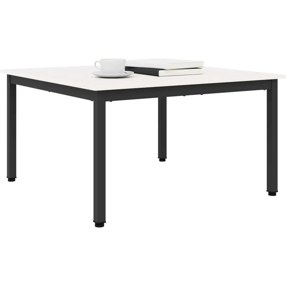 vidaXL Salontafel Wit 80 x 80 x 45 cm Massief grenenhout