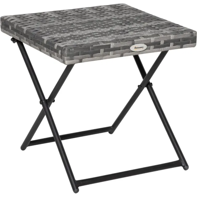 Zenzee Tuintafel - Bijzettafel - Tuinmeubelen - Tafel - Tuin - Grijs - 40 x 40 x 40 cm