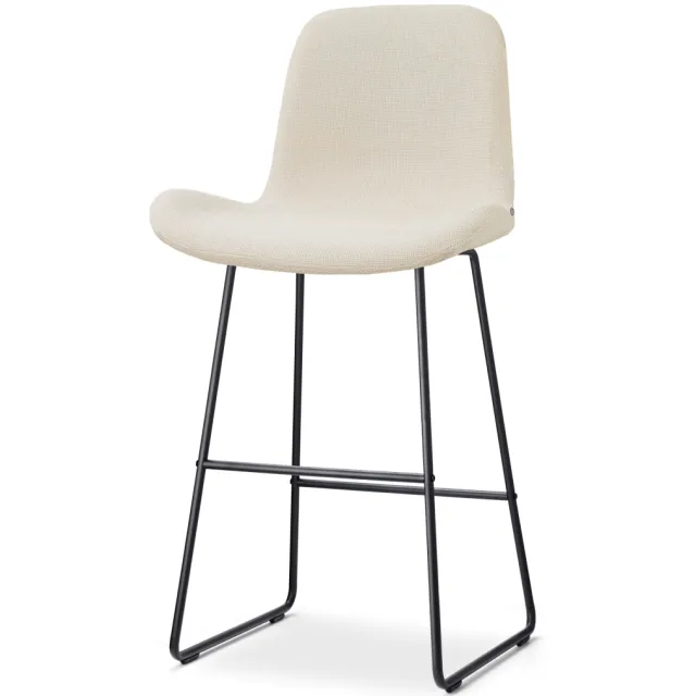 Nolon Nino-Fé barkruk cottonbeige - zwart onderstel - 75 cm