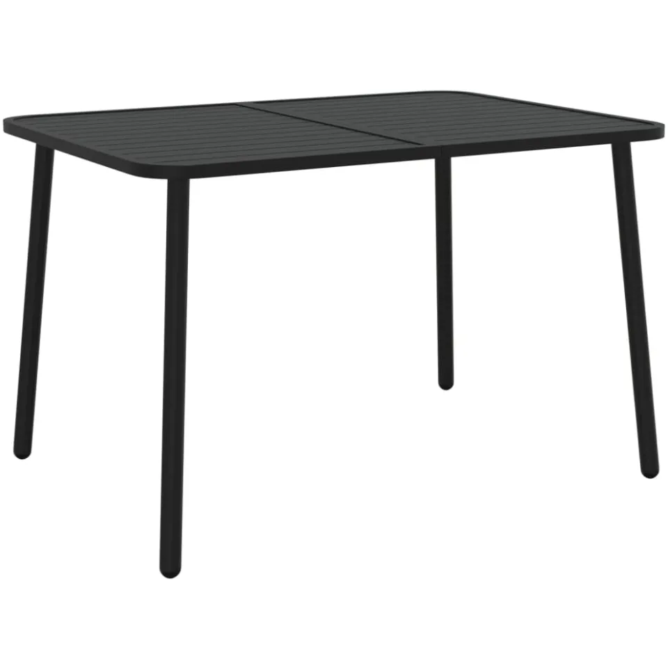 vidaXL Tuintafel 110x80x71 cm staal antracietkleurig, foto 3