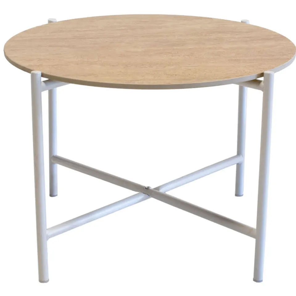 Giga Meubel Salontafel Abano - Wit Metaal - Sintered Stone - Set van 2, foto 4