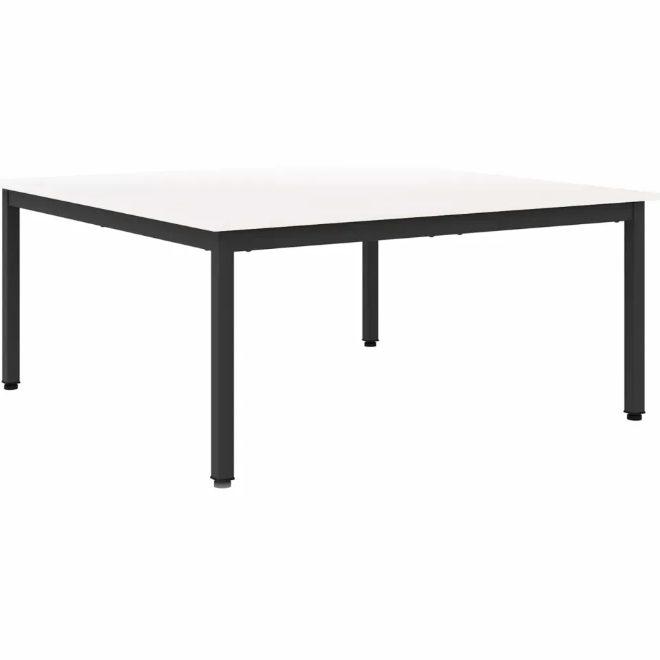 vidaXL Salontafel Wit 100 x 100 x 45 cm Massief grenenhout