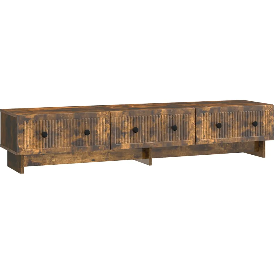 vidaXL Tv-meubel 147 x 34,5 x 30 cm Gerookt eiken Bewerkt hout, foto 3