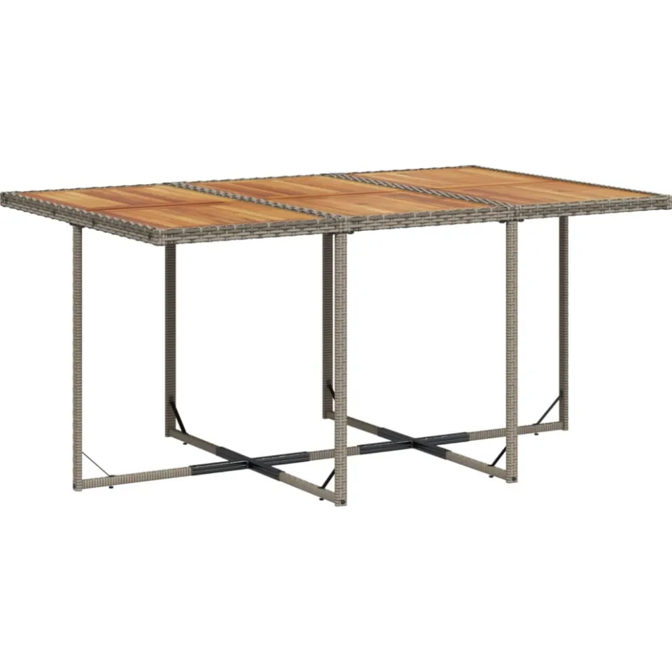 vidaXL 7-delige tuinset met kussens, grijs polyrotan, foto 4