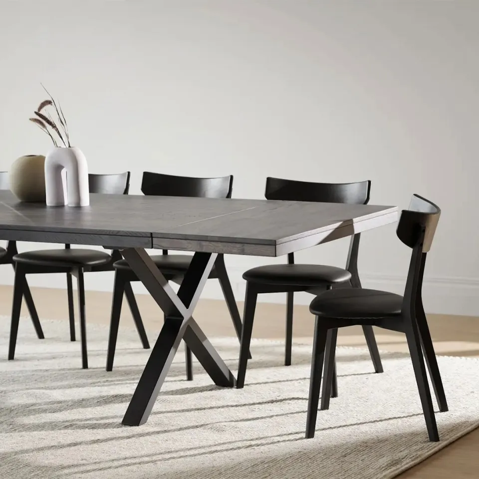 Rowico Home Brooklyn verlengstuk donker eiken voor Brooklyn eettafel - 50 x 95 cm, foto 2