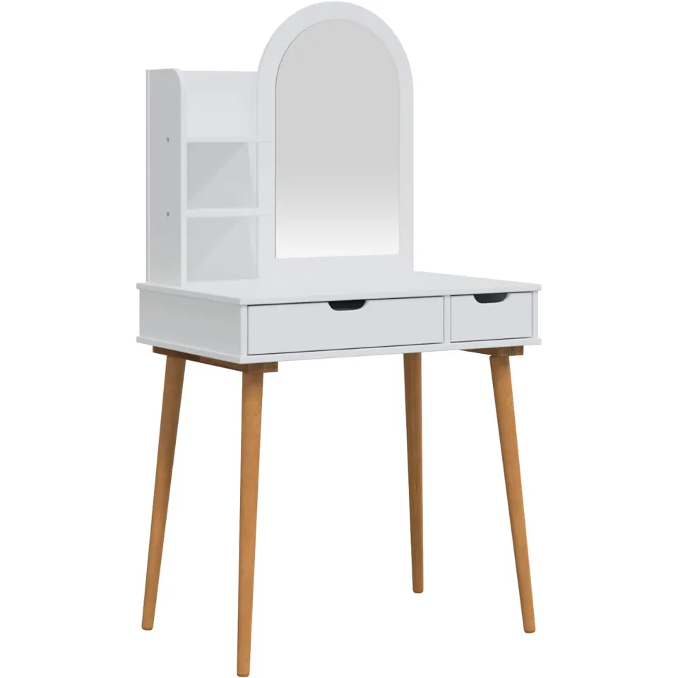 vidaXL Toilettafel Set FAUSKE 3 st Wit 76 x 50 x 143 cm, foto 3
