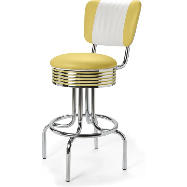 Bel Air Retro Barkruk BS-28-66-CB Geel