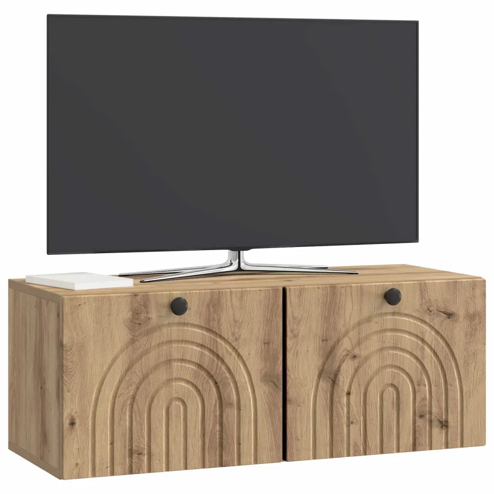 vidaXL Wandbeugel TV-kast 78,5 x 31 x 30 cm Artisanaal eiken Bruin