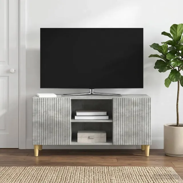 vidaXL TV-kast 102 x 34,5 x 50 cm Betongrijs Bewerkt hout grijs, foto 2