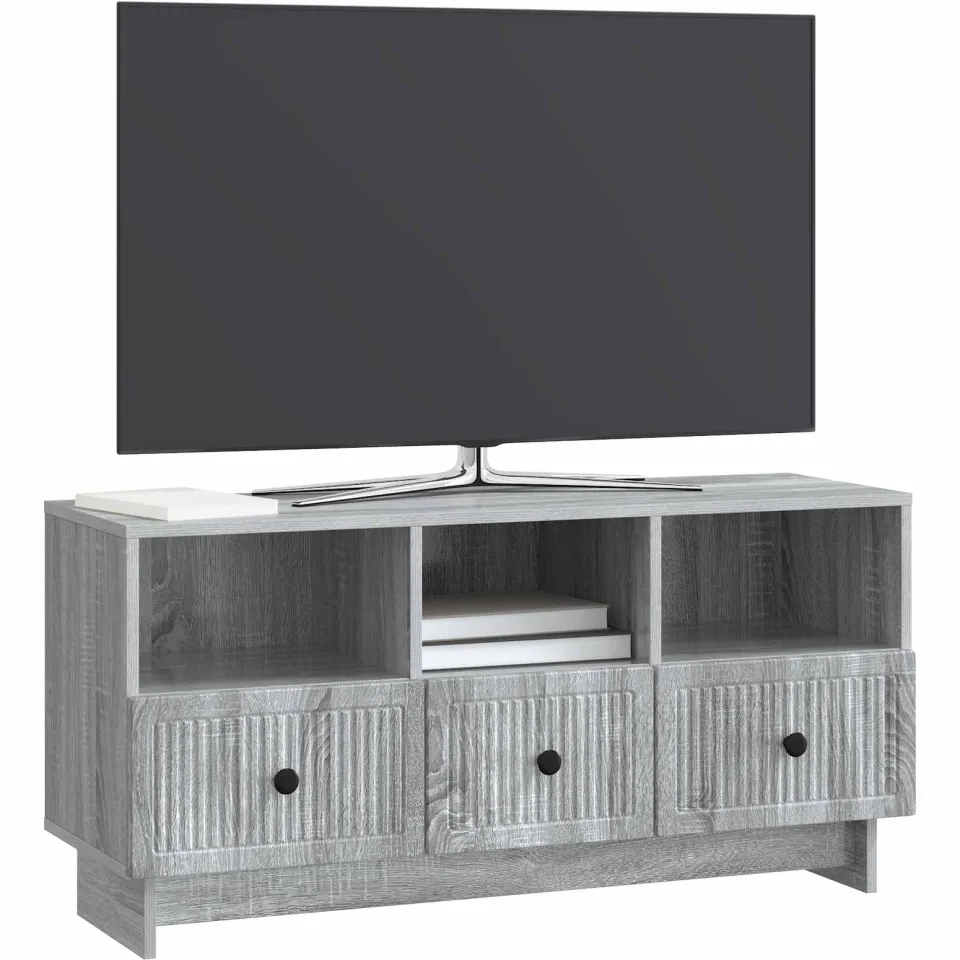 vidaXL TV-kast met lade Grijs sonoma 102 x 34,5 x 50 cm Bewerkt hout