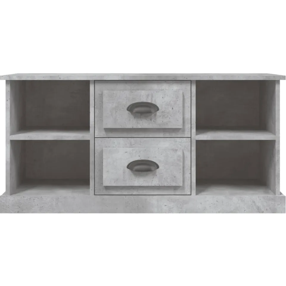 vidaXL Tv-meubel 99,5x35,5x48 cm bewerkt hout betongrijs grijs, foto 4