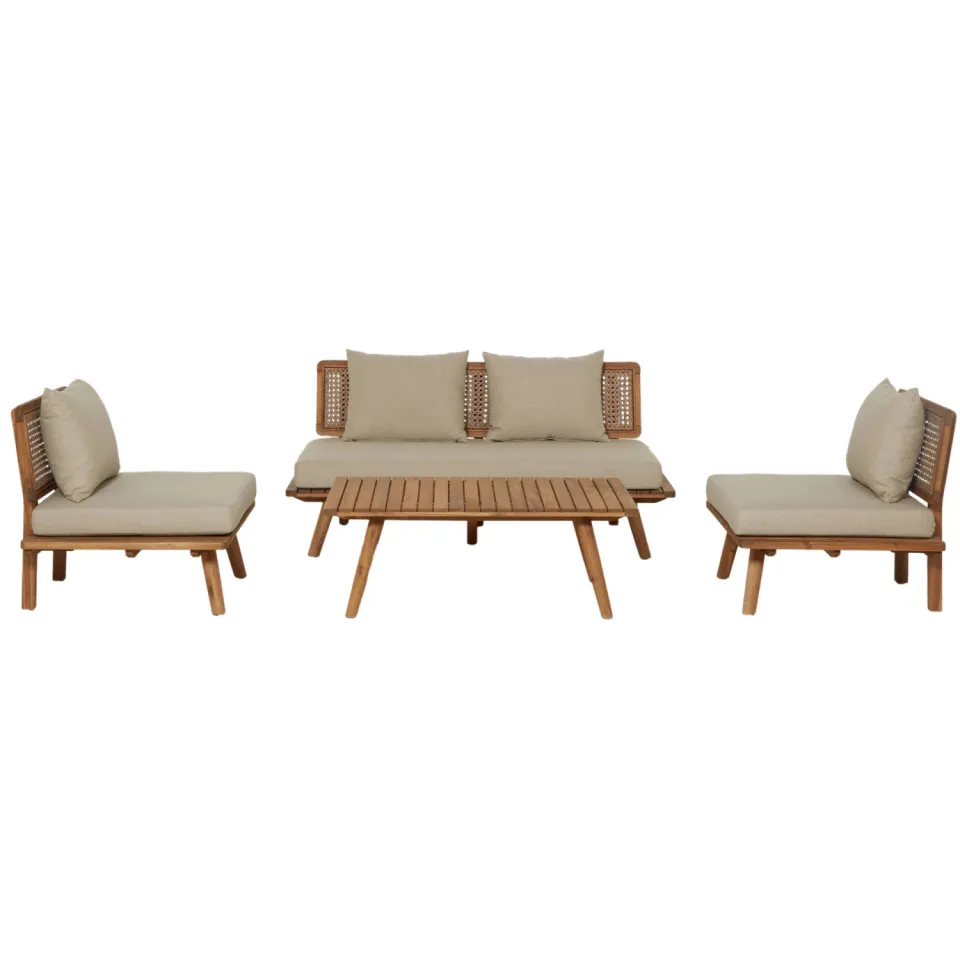 NOUS Garden loungeset Kyoto Ni naturel/royal ash, foto 3