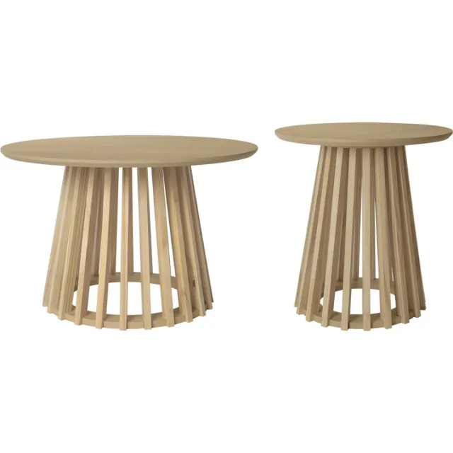 sweeek Salontafel, clara, set van 2 Eiken