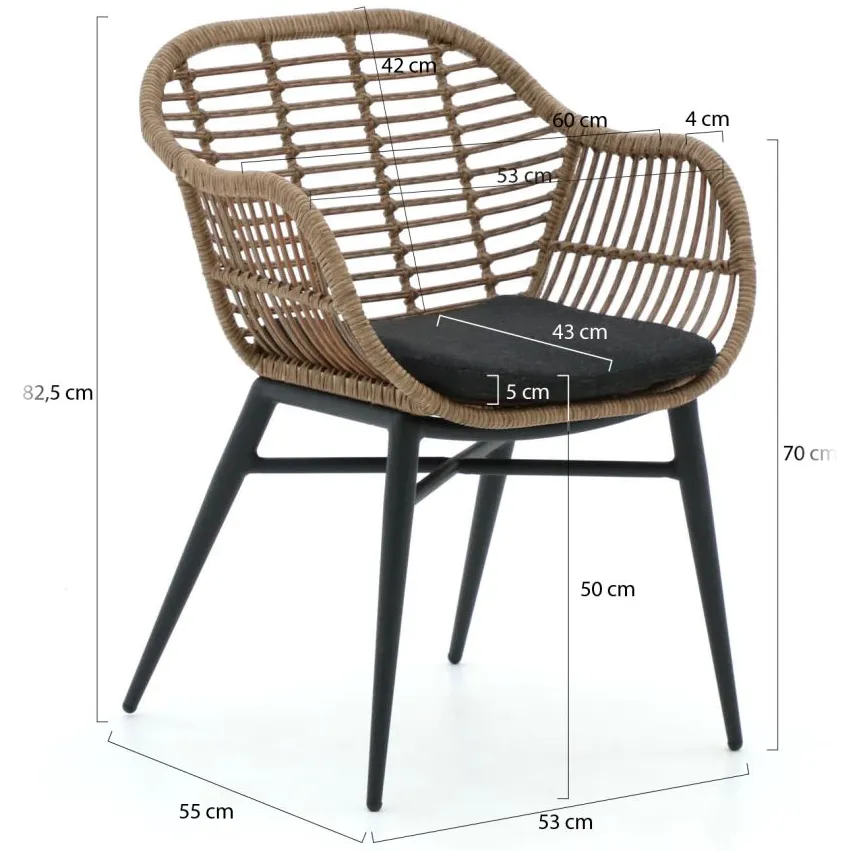 Intenso Furniture Intenso Azora dining tuinstoel taupe, foto 2