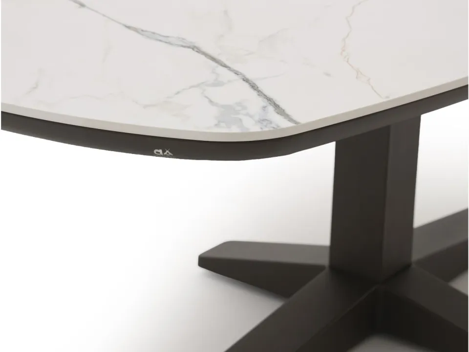 Apple Bee Zanzibar Deens Ovaal dining tuintafel 220x110x77cm taupe, foto 3