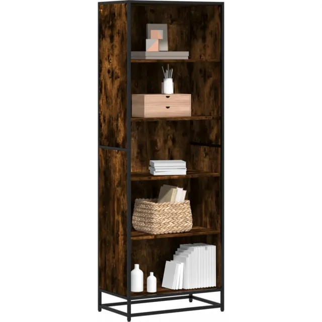 vidaXL Boekenkast 60x35x170,5 cm bewerkt hout gerookt eikenkleurig Bruin