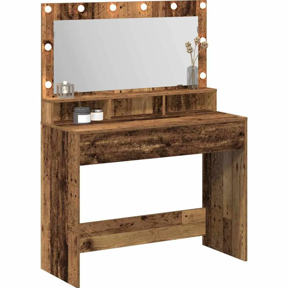 vidaXL Plafondtafel Oudhout 100 x 41 x 135 cm Bewerkt hout Bruin