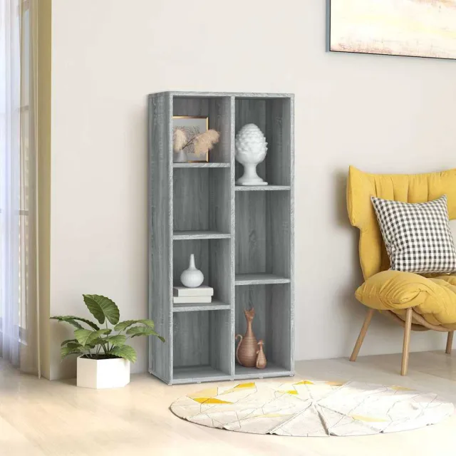 vidaXL Boekenkast 50x25x106 cm grijs sonoma eikenkleurig, foto 2