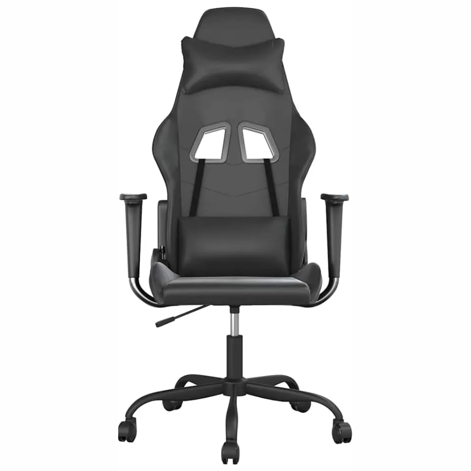 vidaXL Gamestoel kunstleer zwart