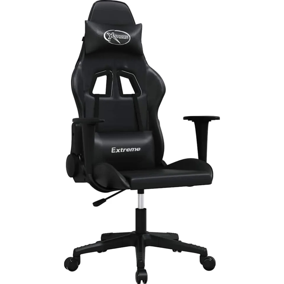 vidaXL Gamestoel kunstleer zwart, foto 3