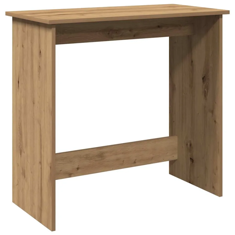 vidaXL Bureau 80x40x75 cm bewerkt hout artisanaal eikenkleurig, foto 3